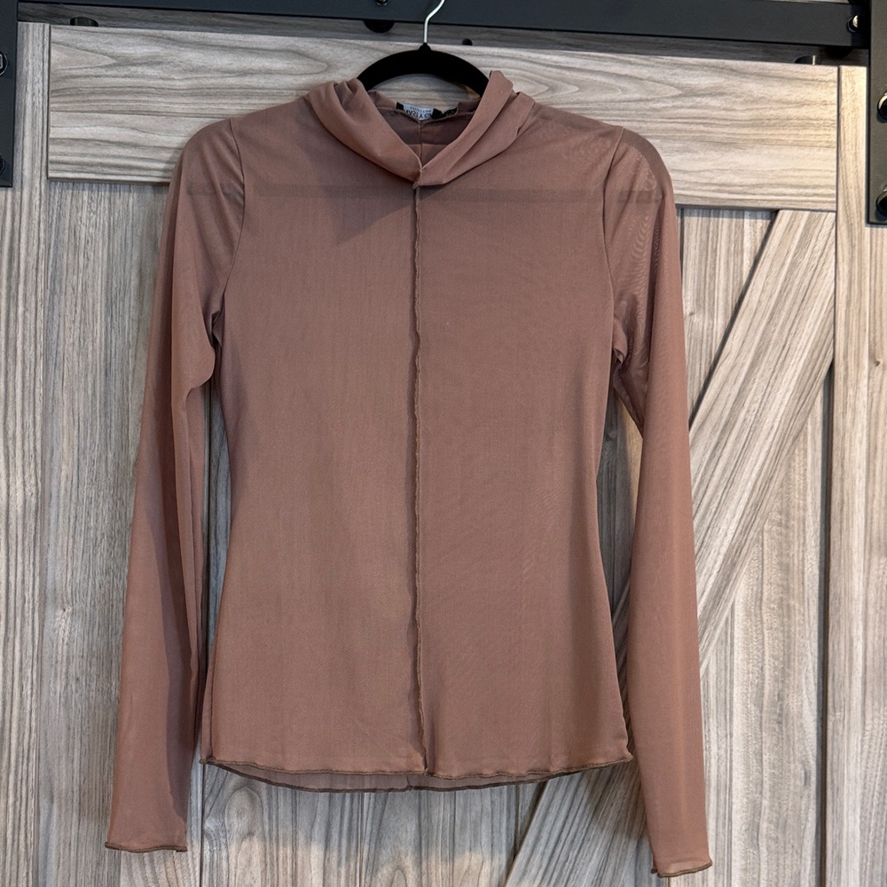 Nasty gal  Women's Tan Long Sleeve Blouse